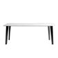 Black Steel 4-foot Table Industrial Rectangle Stone Top Dining Room Table Clearhalo 'Dining Tables & Seating' 'Dining Tables' 'dining_table' 'furn' 'furn_dining_table' 'Furniture' 'furniture_dining_table' 'Kitchen & Dining Furniture' 'kitchen' 'kitchen_dining_table' 1200x1200_796ece68-c85b-49d8-bac4-9732c0ed0309
