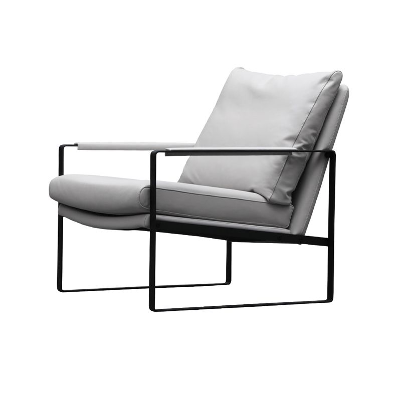 Chaise de bras en cuir fausse 28,74 "L x 31,88" W x 29.13 "H fauteuil accent pour le salon