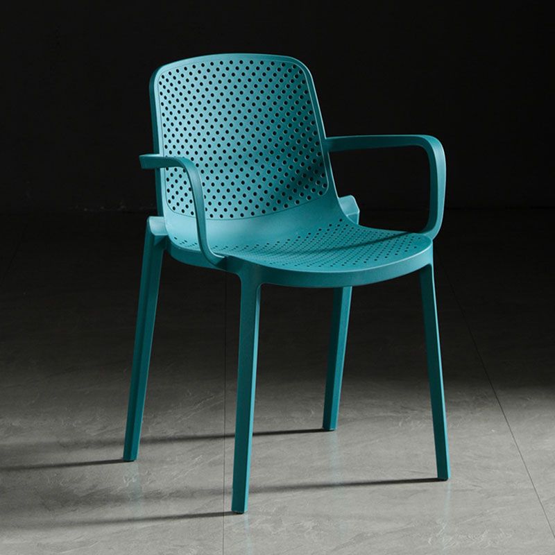 Contemporary Plastic Chair Parsons Chair in Matte Finish for Home Clearhalo 'Dining Chairs' 'Dining Tables & Seating' 'dining_chair' 'furn' 'furn_dining_chair' 'Furniture' 'Kitchen & Dining Furniture' 1200x1200_79734fe0-90db-423e-adb5-c3f91b490c74
