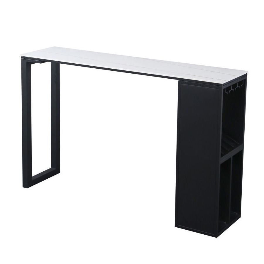 Industrial Style Bar Table Stone Top 42-inch Height Pub Table for Dining Room Clearhalo 'Bar Furniture' 'Bar Tables' 'bar_tables' 'furn' 'furn_bar_tables' 'Furniture' 'furniture_bar_tables' 'Kitchen & Dining Furniture' 1200x1200_79748262-f683-4b6d-a2d9-e2aff7fda53b