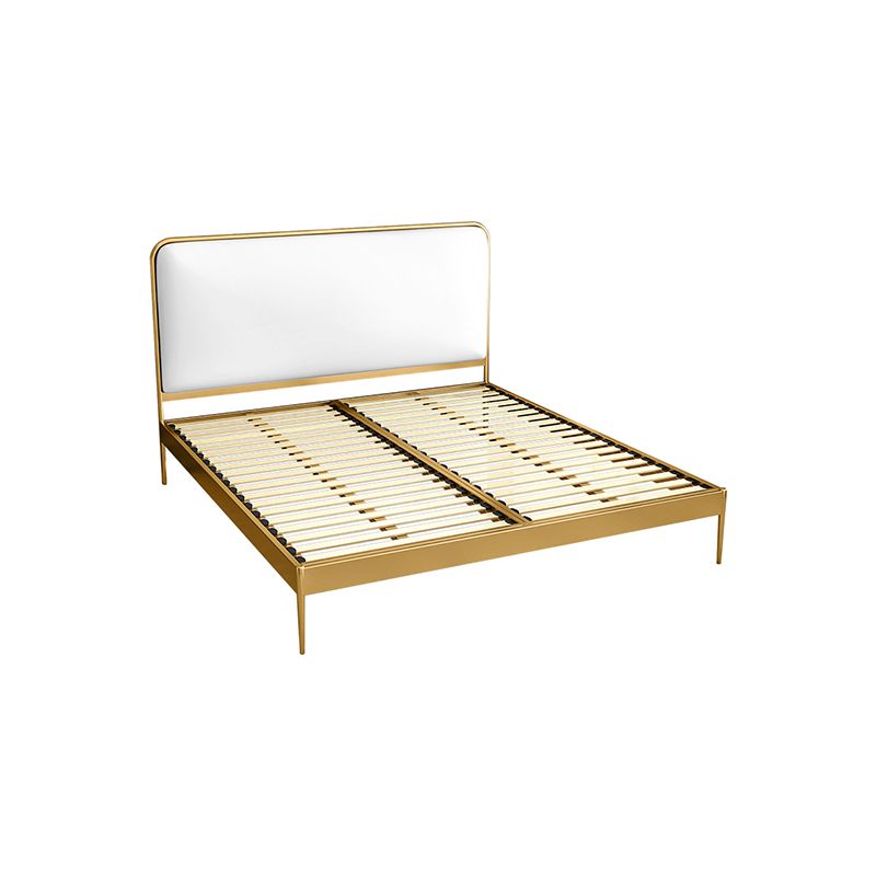 Metal Low Profile Bed Frame 43.31-inch H Wire-Grid Bed with Headboard Clearhalo 'Bedroom Furniture' 'Beds' 'furn' 'furn_beds' 'Furniture' 1200x1200_7976cb75-9236-4ba5-a1cc-15ff240d9ddd