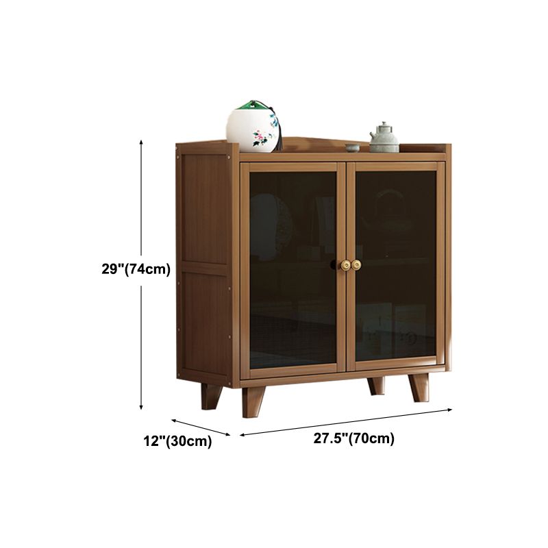 Server per case per case da pranzo in legno fabbricato marrone con porta