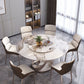 Nordic Glam Sintered Stone Round Table Set 1/4/5/7 Pieces Dining Set for Kitchen Clearhalo 'Dining Room Sets' 'Dining Tables & Seating' 'dining_room_set' 'furn' 'furn_dining_room_set' 'Furniture' 'Kitchen & Dining Furniture' 1200x1200_7977d97d-231f-41c7-be33-b45ce2714c2f