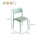 Sedie da pranzo moderne senza braccio sedie da pranzo in plastica aperta per sala da pranzo
