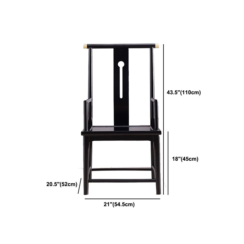 Silla de comedor tradicional de madera sólida silla lateral mate para casa para casa