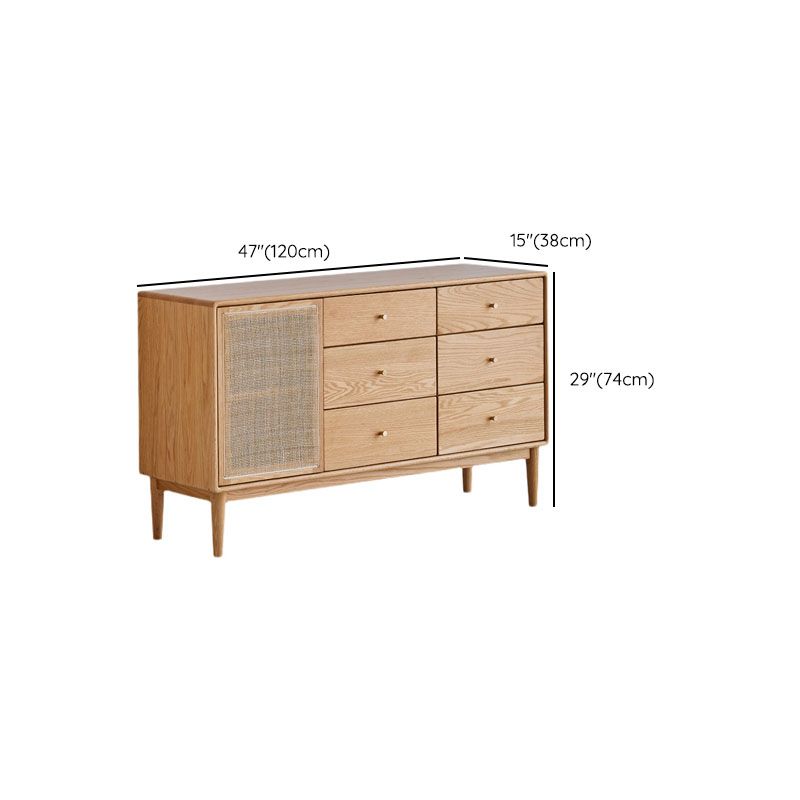 Contemporary Paned Cabinet Brown Pine and Cherry Accent Cabinet with Doors Clearhalo 'Cabinets & Chests' 'cabinets_chests' 'furn' 'furn_cabinets_chests' 'Furniture' 'Living Room Furniture' 1200x1200_79793b54-e1f0-4af3-bf9c-05e03b9ebf41