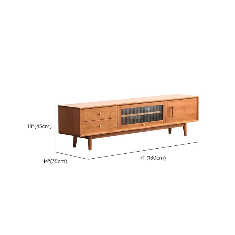 Scandinavian TV Stand Console Wooden TV Media Stand with Drawers Clearhalo 'furn' 'furn_tv_stands_entertainment_centers' 'Furniture' 'Living Room Furniture' 'TV Stands & Entertainment Centers' 'TV Stands & Media Storage Furniture' 'tv_stands_entertainment_centers' 1200x1200_797a7bc2-79e1-4c0a-94c9-0a5c35a0d6a8