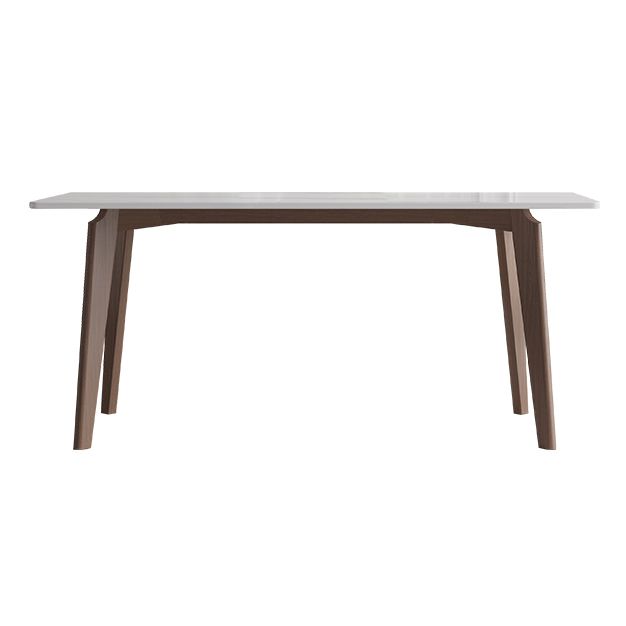 Sintered Stone Two-Color Dining Table Mid-Century Modern 4 Legs Table for Dining Room Clearhalo ' dining_table' 'Dining Tables & Seating' 'Dining Tables' 'furn' 'furn_dining_table' 'Furniture' 'furniture_dining_table' 'Kitchen & Dining Furniture' 'kitchen&dining_furn' 'kitchen' 'kitchen_dining_table' 1200x1200_797ac504-fd43-4acd-b577-4cbc4130166f