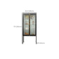 Modern Curio Cabinet Metal Glass Doors Storage Cabinet with Lighting Clearhalo 'Display & China Cabinets' 'display_china_cabinets' 'furn' 'furn_display_china_cabinets' 'Furniture' 'Kitchen & Dining Furniture' 1200x1200_797d7163-98a5-4ca8-b40c-bd81a9cfcdea