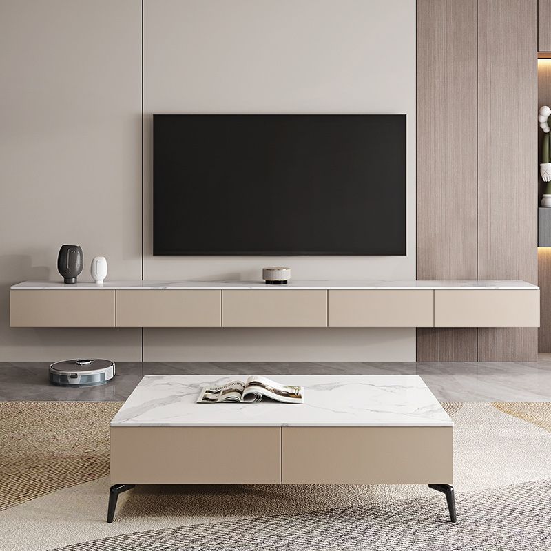 Contemporary TV Stand Console Wall-mounted TV Console with Drawers Clearhalo 'furn' 'furn_tv_stands_entertainment_centers' 'Furniture' 'Living Room Furniture' 'TV Stands & Entertainment Centers' 'TV Stands & Media Storage Furniture' 'tv_stands_entertainment_centers' 1200x1200_797e448f-6474-4236-9c5d-6b0446a270d8