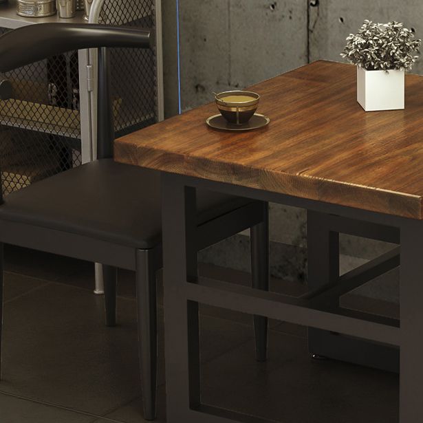 Industrial Dining Table Pine Solid Wood Table with Black Trestle Base for Dining Room Clearhalo ' dining_table' 'Dining Tables & Seating' 'Dining Tables' 'furn' 'furn_dining_table' 'Furniture' 'furniture_dining_table' 'Kitchen & Dining Furniture' 'kitchen&dining_furn' 'kitchen' 'kitchen_dining_table' 1200x1200_797ecb37-520f-4cb3-babb-d48cf462945f