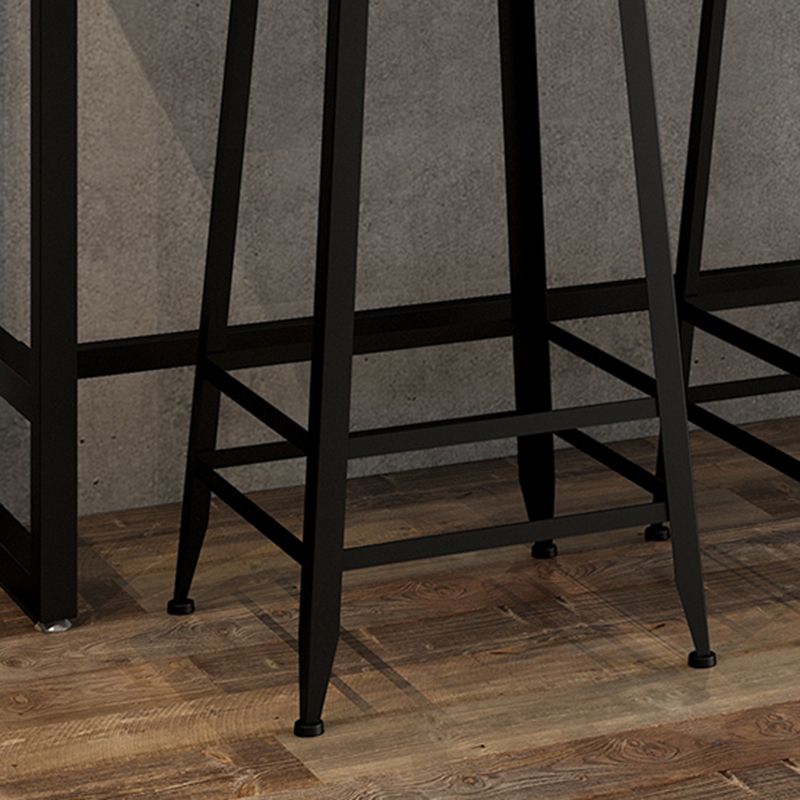 Moderne stijl 1/5/9-delige bartafelset rechthoekig grenenhouten aanrechttafel voor café