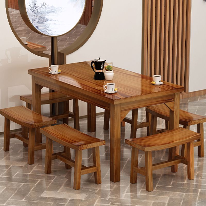 Modern Style Dining Table Solid Wood Dining Table for Dining Room