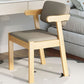 Contemporary Dining Chairs Arm Side Chair with Wooden Legs for Kitchen