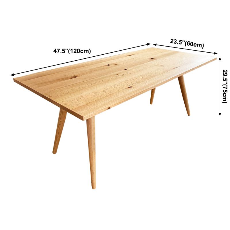 Contemporary Style Pine Dining Table 4 Legs Solid Wood Base Rectangle Table for Home Clearhalo ' dining_table' 'Dining Tables & Seating' 'Dining Tables' 'furn' 'furn_dining_table' 'Furniture' 'furniture_dining_table' 'Kitchen & Dining Furniture' 'kitchen&dining_furn' 'kitchen' 'kitchen_dining_table' 1200x1200_798516ad-496c-43b4-adf5-dd00296f1be0