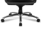 Fauteuil contemporain à bras rembourrés, mécanisme d'inclinaison, chaise de bureau noire