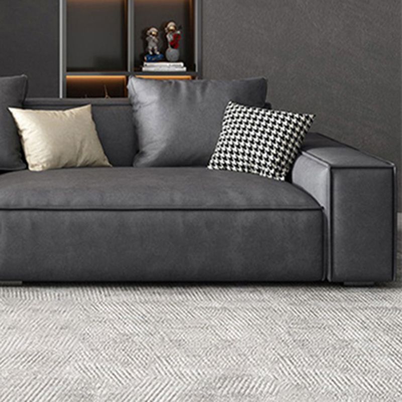 Cuscini a braccio quadrato a 4 posti in finta pelle contemporanea