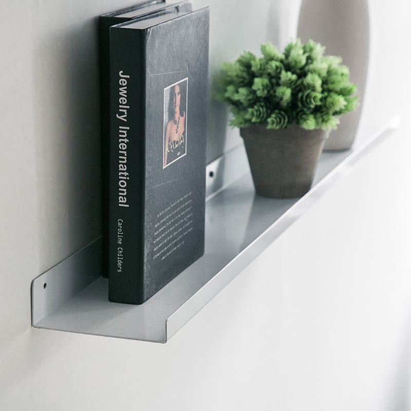 Contemporary Floating Bookshelf Iron 4.7" W Living Room Book Shelf Clearhalo 'Bookcases' 'furn' 'furn_bookcases' 'Furniture' 'Office Furniture' 1200x1200_798a7dc8-3e5f-4cce-8b21-9caef150d948