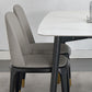 Mesa de comedor rectangular Mid-Century Mesa de comedor de piedra con 4 patas