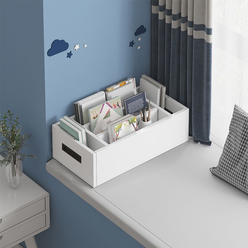 Modern Style Wood Bookshelf Closed Back Bookcase for Home Office