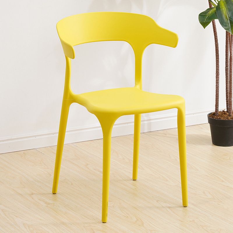 Glam Indoor-Outdoor Chair Stacking Dining Armless Side Chair Clearhalo 'Dining Chairs' 'Dining Tables & Seating' 'dining_chair' 'furn' 'furn_dining_chair' 'Furniture' 'Kitchen & Dining Furniture' 1200x1200_798d92f2-06c0-4d35-a2b5-fedccb4457b0