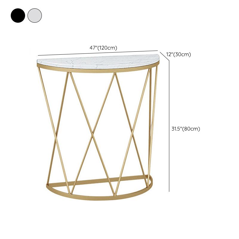 Tavolo della console in marmo glam tavolo da divano console resistente alle macchie per la sala