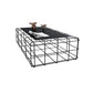 Mid-Century Modern Black Cocktail Table in Iron 1 Coffee Table Clearhalo 'Coffee & Accent Tables' 'Coffee Tables' 'coffee_tables' 'furn' 'furn_coffee_tables' 'Furniture' 'Living Room Furniture' 1200x1200_79912892-b264-41c8-a5e3-2117c79513e0