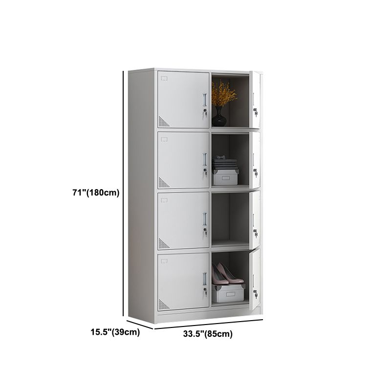 Scharnierende eigentijdse garderobe kast metalen garderobe armoire voor thuis