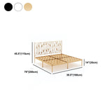 Glam 45 "hohe Bettbettbettrahmen mit Open-Frame-Bett mit Kopfteil