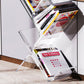 Acrylic Open Back Bookcase Standard Scandinavian Bookshelf with Shelves