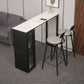 Modern Stone Pub Bar Table Indoor Event and Cocktail Table with Storage Clearhalo 'Bar Furniture' 'Bar Tables' 'bar_tables' 'furn' 'furn_bar_tables' 'Furniture' 'furniture_bar_tables' 'Kitchen & Dining Furniture' 1200x1200_79955ca6-c6df-45c8-8d6b-576332eb8ab2