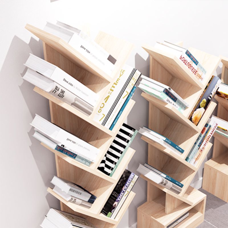 Scandinavische boekenplank Standaard Engineered Wood Gesloten Back -boekenkast