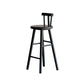 Nordic Style Bar Stool Solid Wood Counter Stool for Living Room