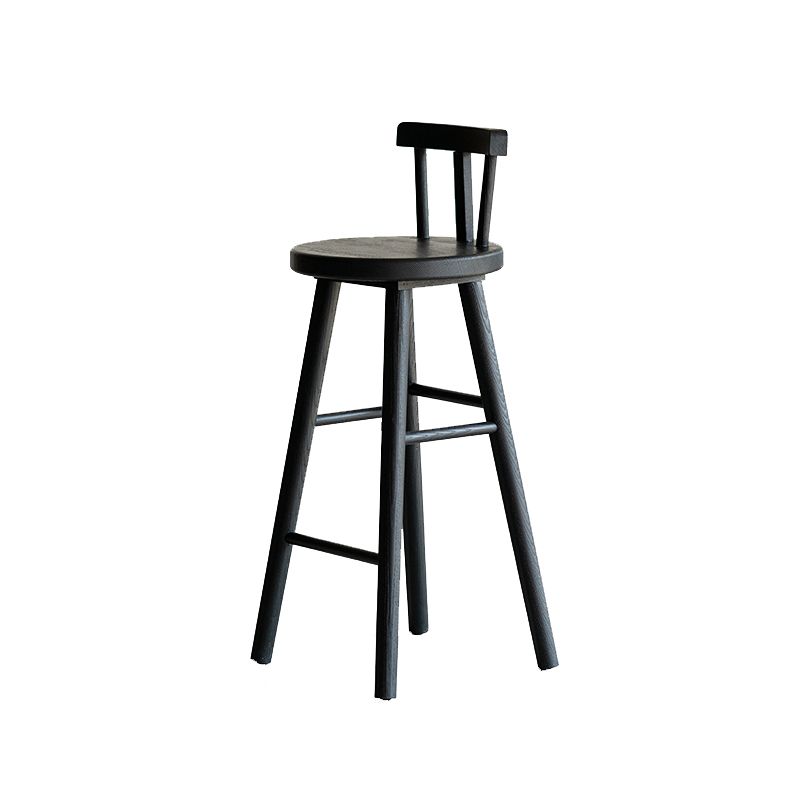 Nordic Style Bar Stool Solid Wood Counter Stool for Living Room