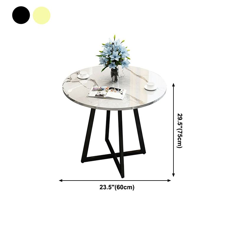 Metal Traditional Luxury Round Indoor Table Manufactured Wood Table with Sled Base Clearhalo ' dining_table' 'Dining Tables & Seating' 'Dining Tables' 'furn' 'furn_dining_table' 'Furniture' 'furniture_dining_table' 'Kitchen & Dining Furniture' 'kitchen&dining_furn' 'kitchen' 'kitchen_dining_table' 1200x1200_799d4026-8d40-4f4f-b76c-af7da5c0557a