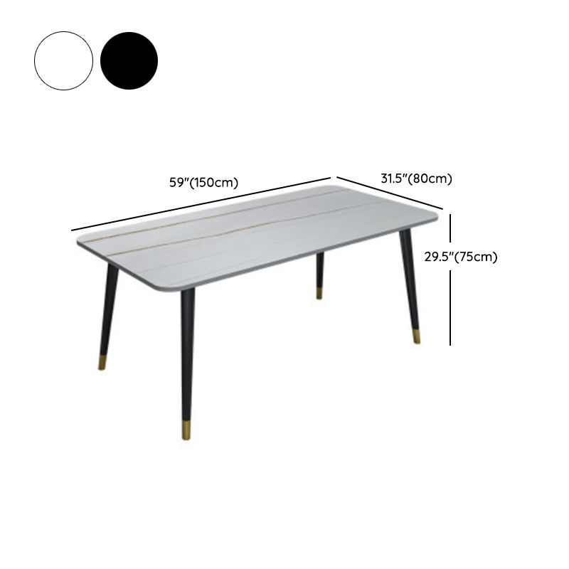 Modern 1/5/6/7 stukken Dinerset rechthoekige stenen eettafel voor eetkamer keuken