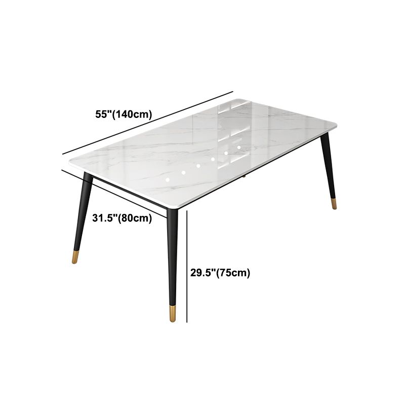 Modern 1/5/6/7 Pieces Dining Set Sintered Stone Dining Table Set with Leather Chairs Clearhalo 'Dining Room Sets' 'Dining Tables & Seating' 'dining_room_set' 'furn' 'furn_dining_room_set' 'Furniture' 'furniture_dining_room_set' 'Kitchen & Dining Furniture' 'kitchen&dining_furn' 'kitchen' 1200x1200_79a26986-c1e9-476d-803e-ea138205a8ca