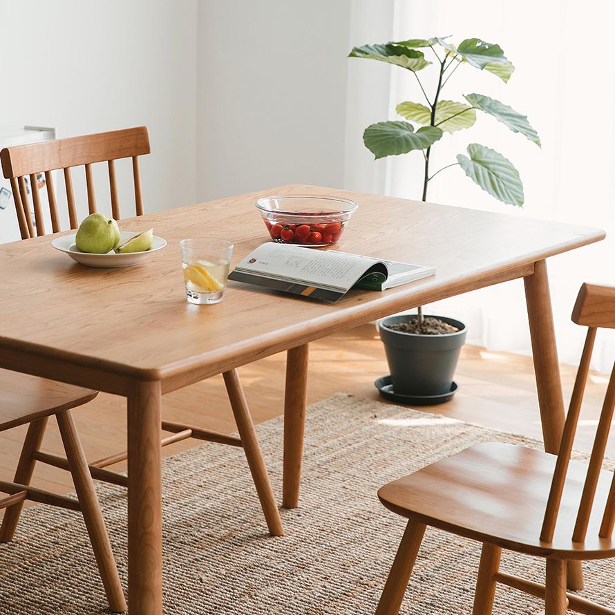 Rectangle Solid Wood Dining Table Modern Kitchen Indoor Table with 4 Legs Clearhalo ' dining_table' 'Dining Tables & Seating' 'Dining Tables' 'furn' 'furn_dining_table' 'Furniture' 'furniture_dining_table' 'Kitchen & Dining Furniture' 'kitchen&dining_furn' 'kitchen' 'kitchen_dining_table' 1200x1200_79a2bcdd-d633-41ee-a48c-ffb246024f69