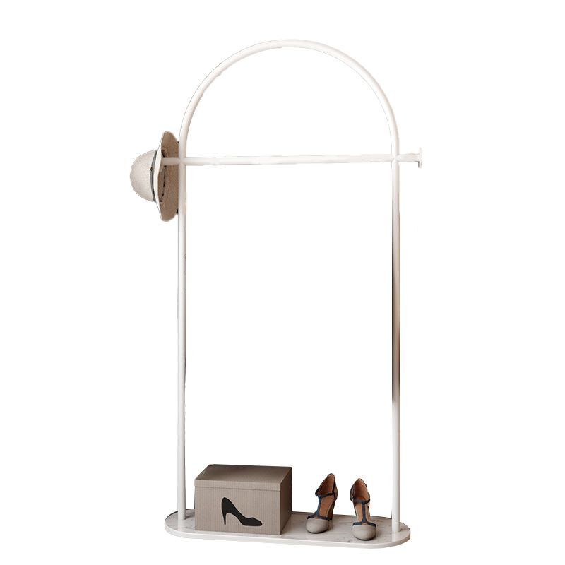 Modern Coat Rack Double Coat Hooks Metal Coat Rack with Marble Bottom Clearhalo 'Entry & Mudroom Furniture' 'furn' 'furn_hall_tree_coat_racks' 'Furniture' 'Hall Trees & Coat Racks' 'hall_tree_coat_racks' 1200x1200_79a3e1e3-4f96-4845-9b81-4459926fc540