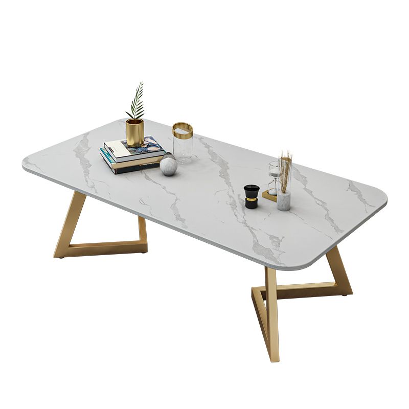 1 Single Rectangular/Round Cocktail Table Stone Top Coffee Table