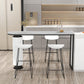 Contemporary Indoor Free Form Bar Table Stone Top and Metal Base Bar Table
