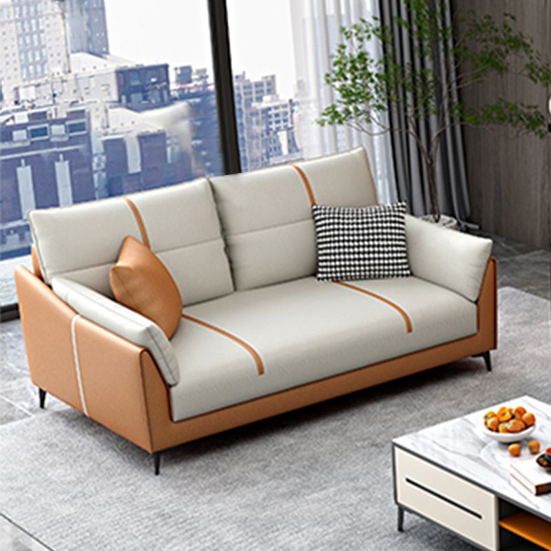 Glam Cushions Pillow Top Arm Stain Resistant Settee for Living Room Clearhalo 'furn' 'furn_sofas' 'Furniture' 'furniture_sofas' 'Living Room Furniture' 'Sofa' 'sofas' 1200x1200_79a6e2b2-e398-4dbd-a69a-f6f609bd3619