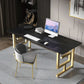 Rectangular Home Office Writing Desk Industrial Style Sled Office Desk Clearhalo 'furn' 'furn_office_desk' 'Furniture' 'furniture_office_desk' 'Office Desks' 'Office Furniture' 'office_desk' 1200x1200_79a8e14a-fe4c-4f13-917e-da9689328b6f