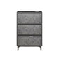Modern & Contemporary Wooden Accent Chest with Straight Metal Legs