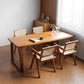 Modern Natural Dining Set 1/2/3/5 Pieces Rectangle Indoor Solid Wood Dinette Set Clearhalo 'Dining Room Sets' 'Dining Tables & Seating' 'dining_room_set' 'furn' 'furn_dining_room_set' 'Furniture' 'Kitchen & Dining Furniture' 1200x1200_79a9e776-9272-4ec3-ac1d-707907141e68