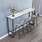 Modern Backrest Armless Counter Stool Iron Dining Room Bar Stool with Cushion and Pedal