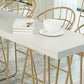 White Glam Style Bar Table in Iron and Wood Bar Indoor Bar Counter Clearhalo 'Bar Furniture' 'Bar Tables' 'bar_tables' 'furn' 'furn_bar_tables' 'Furniture' 'furniture_bar_tables' 'Kitchen & Dining Furniture' 1200x1200_79aac0b4-fb16-45a4-a223-ad7818a90488