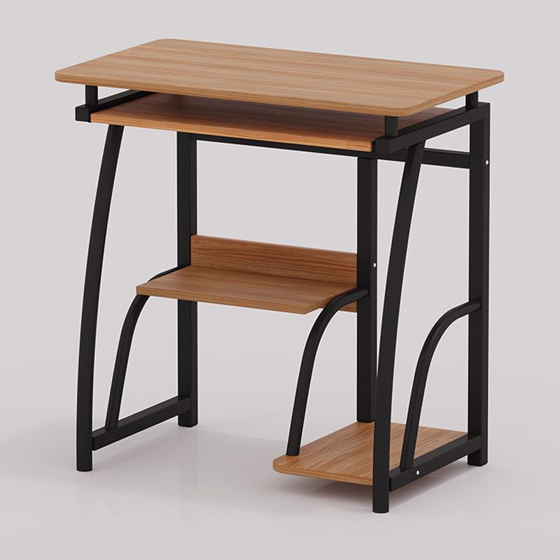 28-Inch Hight Desk Contemporary Rectangular Wooden Writing Desk with Keyboard Tray Clearhalo 'furn' 'furn_office_desk' 'Furniture' 'Office Desks' 'Office Furniture' 'office_desk' 1200x1200_79abf2e8-d69b-433e-a47a-81b16702a101