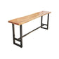 Modern 1/9 Pieces Bar Table Set Rectangle Pine Wood Counter Table with High Stools