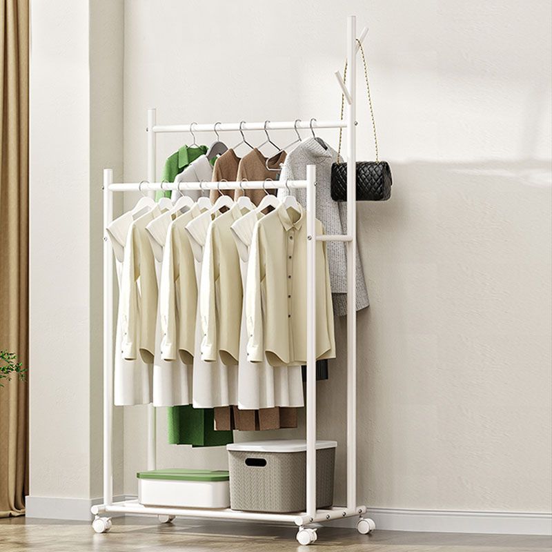 Nordic Hall Stand Stand Hooks and Castors Hall Tree Hanger Sala de dibujo
